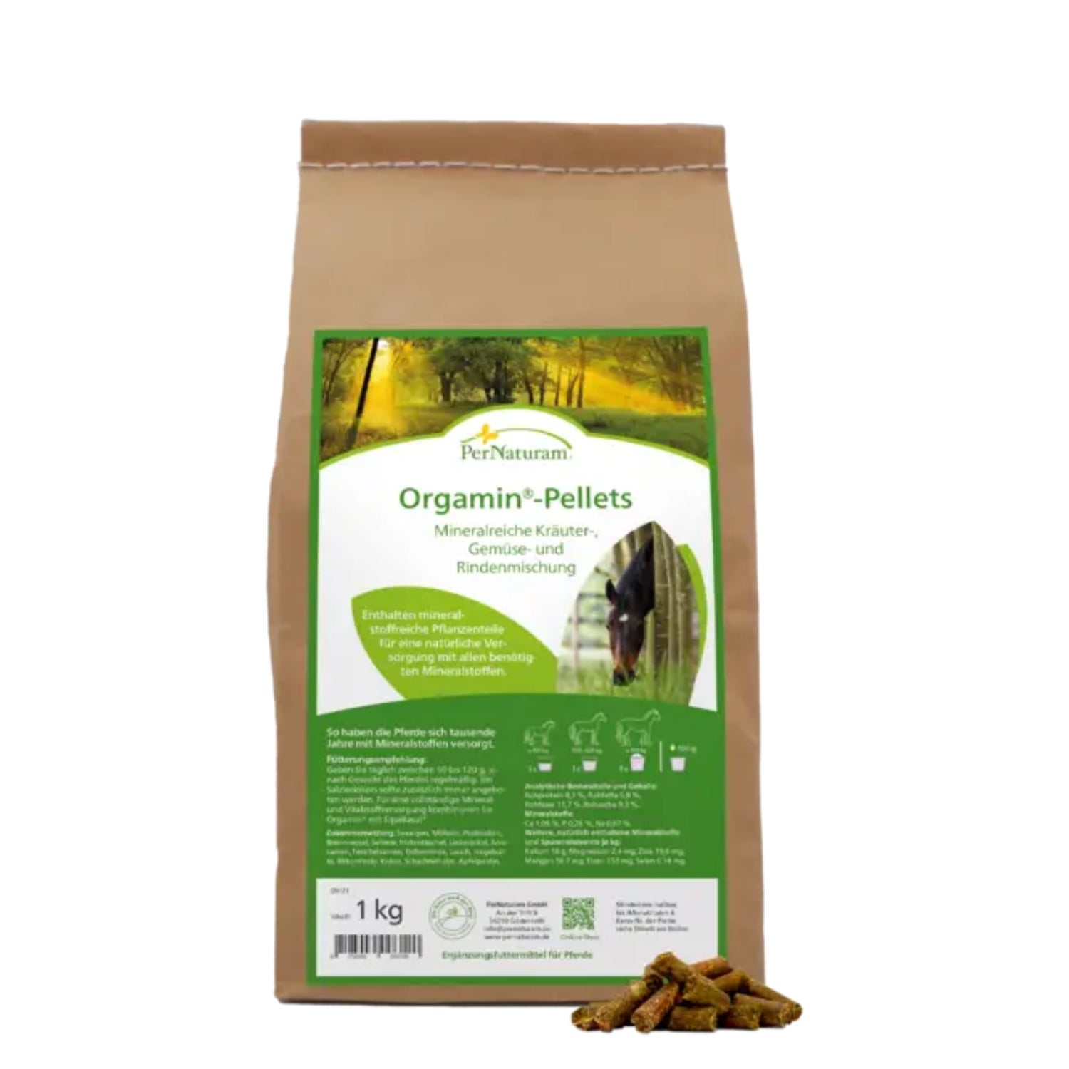 Per Naturam Orgamin 1kg  pflanzliches Mineralfutter für Pferde