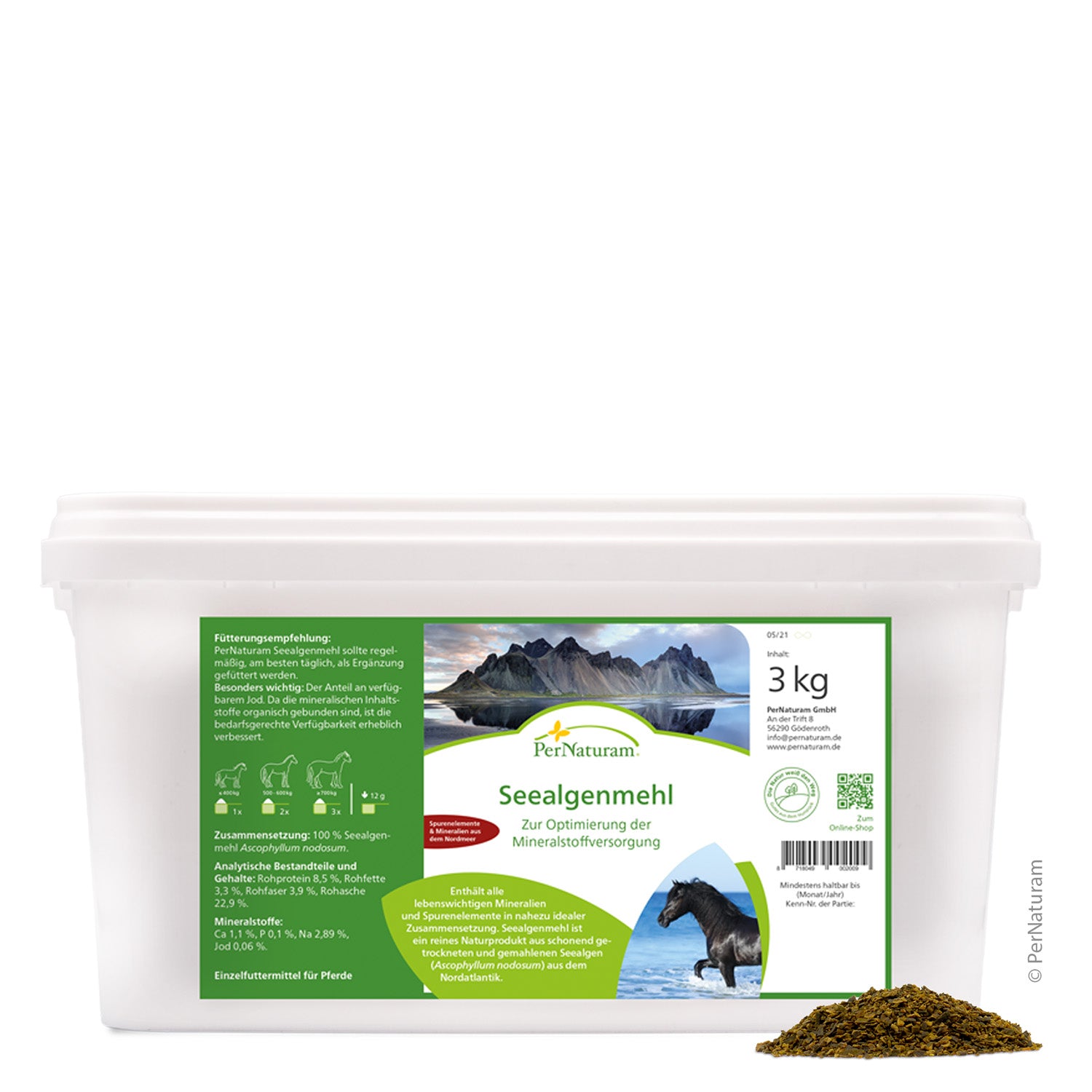 PerNaturam Seealgenmehl-Horse 3000g