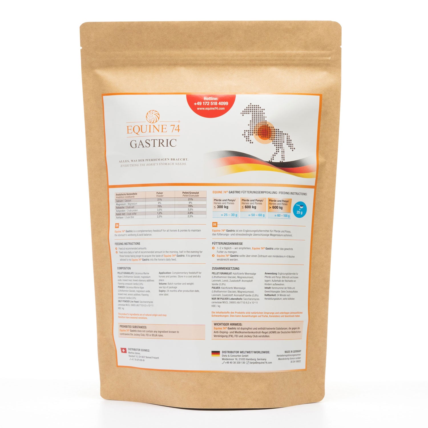 Equine 74 Gastric Pellet 2kg Nachfüllpack