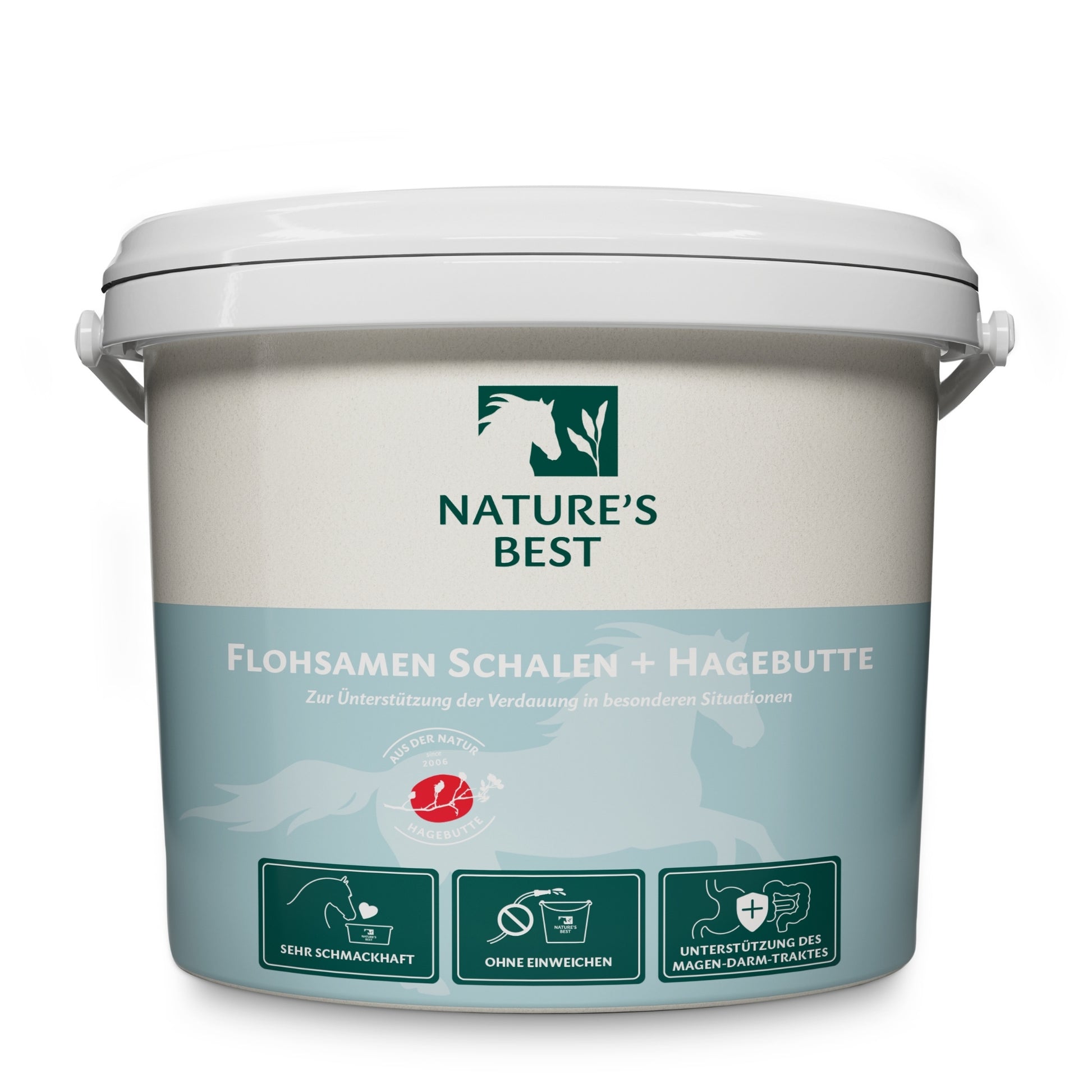Natures Best Flohsamen Schalen + Hagebutte für Pferde 1,5kg