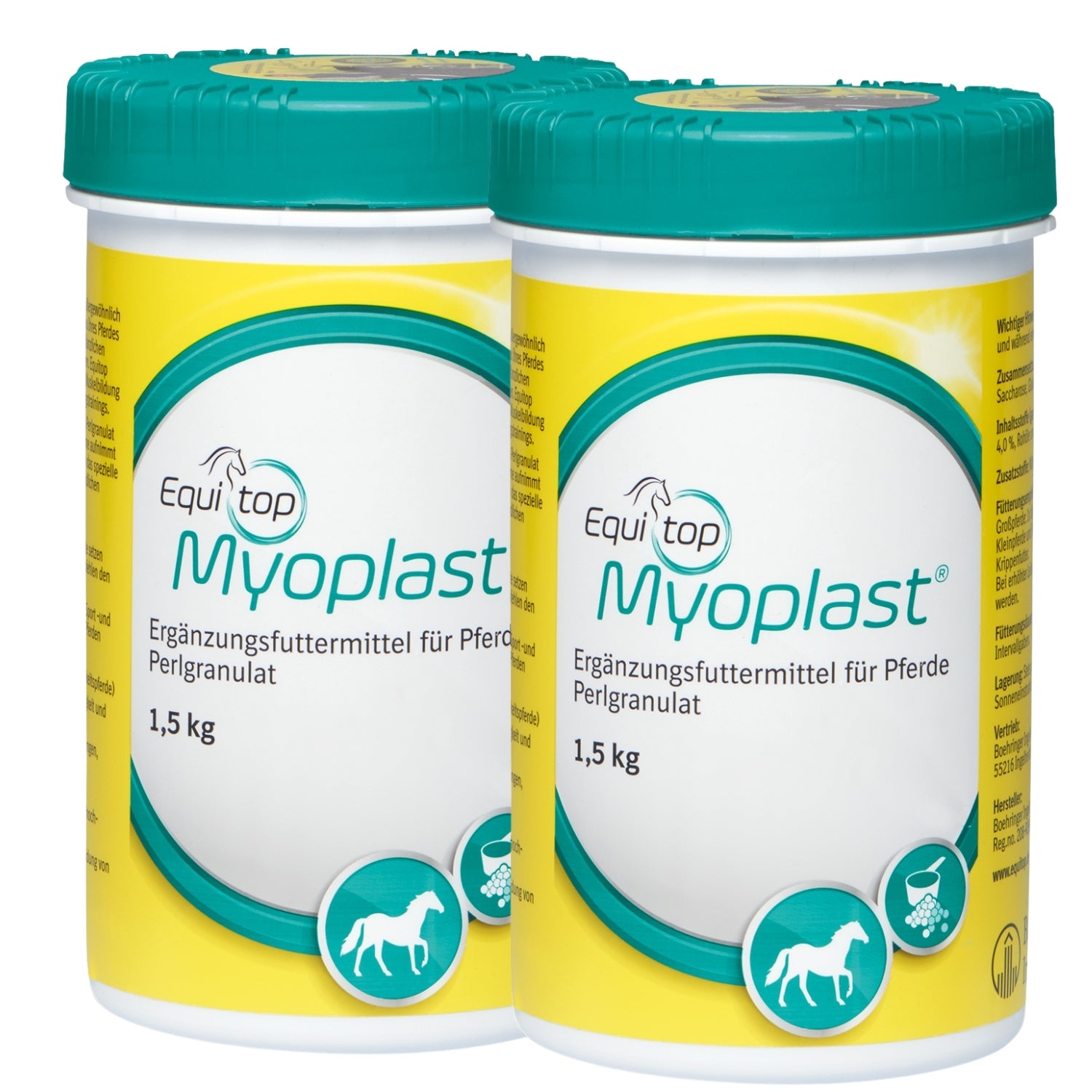 Paket 2x Equitop Myoplast 1,5kg Muskelaufbau Granulat