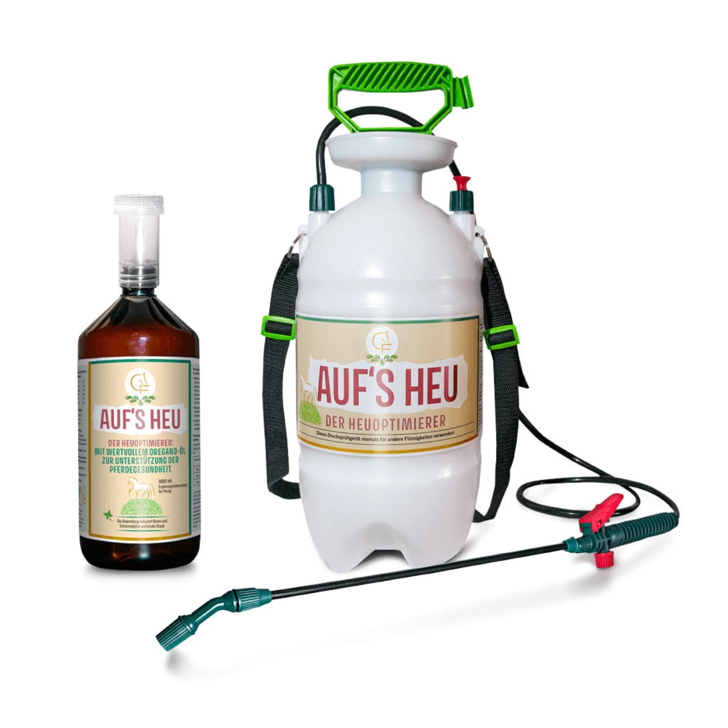 AUF's HEU Heuoptimierer für Pferde 1L inkl. Drucksprühflasche