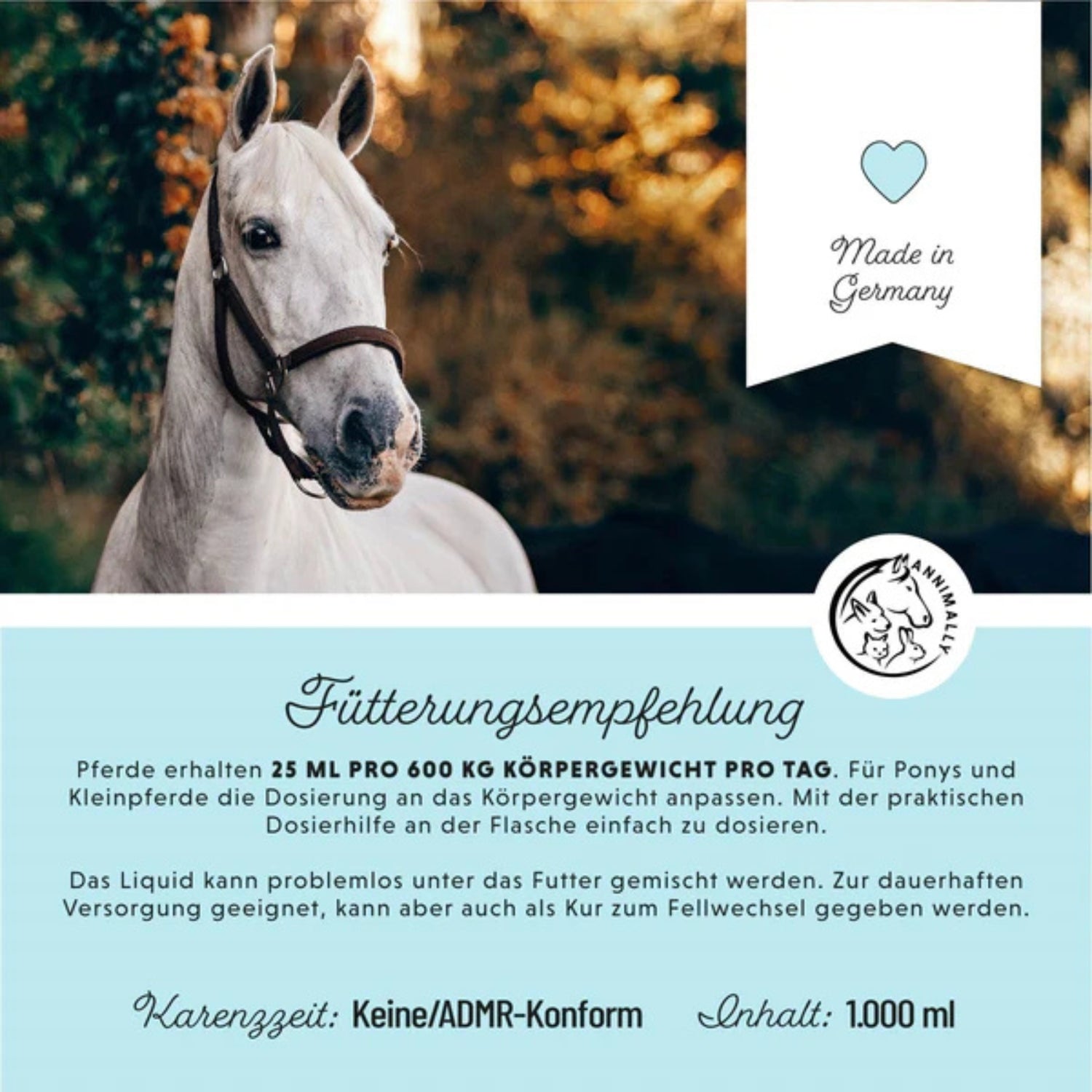 Annimally Biotin Liquid für Pferde 1000ml