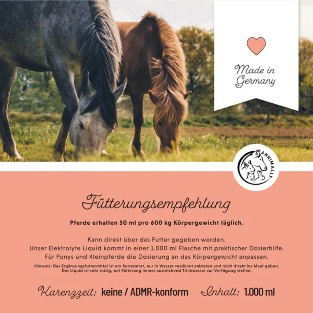 Annimally Elektrolyte Liquid für Pferde 1000ml