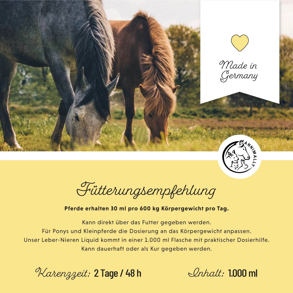 Annimally Leber-Nieren Liquid für Pferde 1000ml