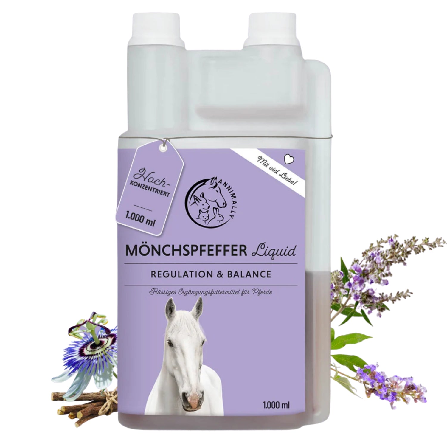 Annimally Mönchspfeffer Liquid für Pferde 1000ml