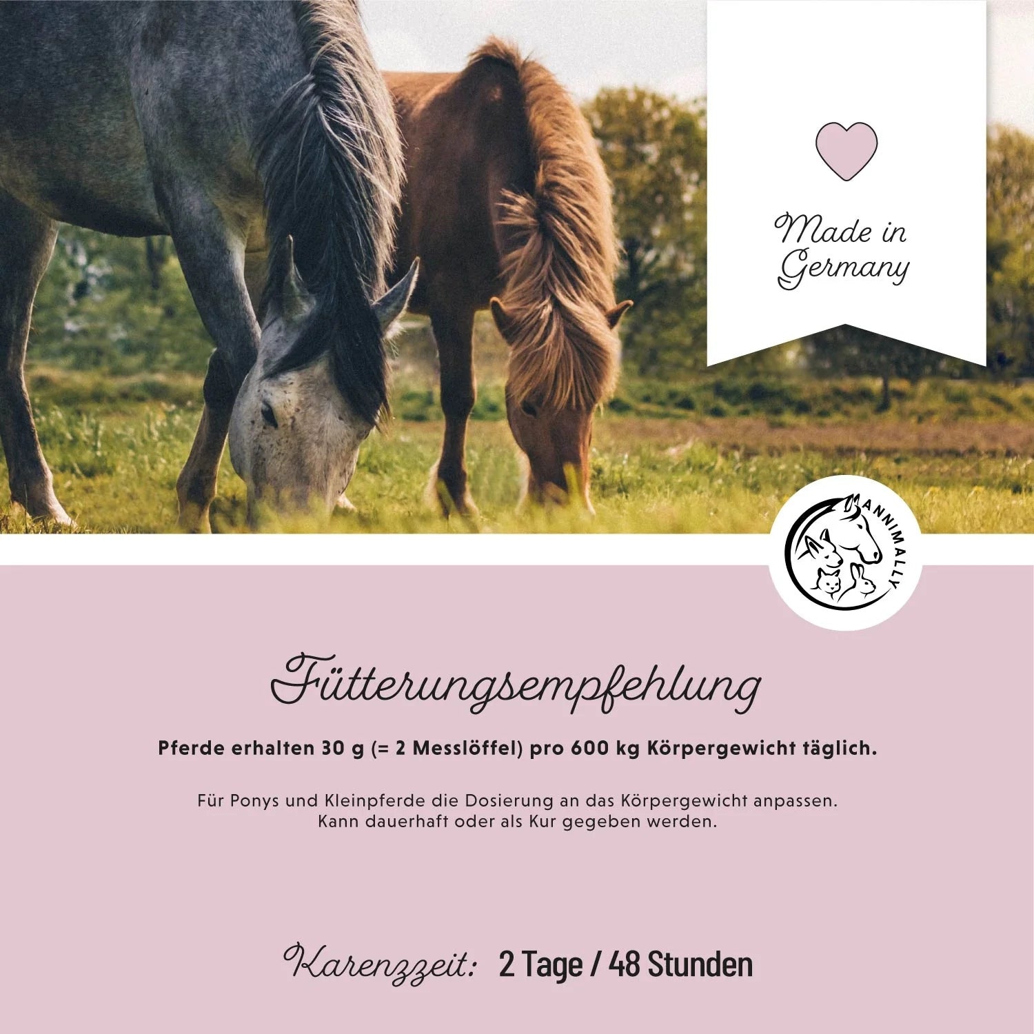 Annimally Nervenstärke Relax Pulver für Pferde Nachfüllpack 2kg
