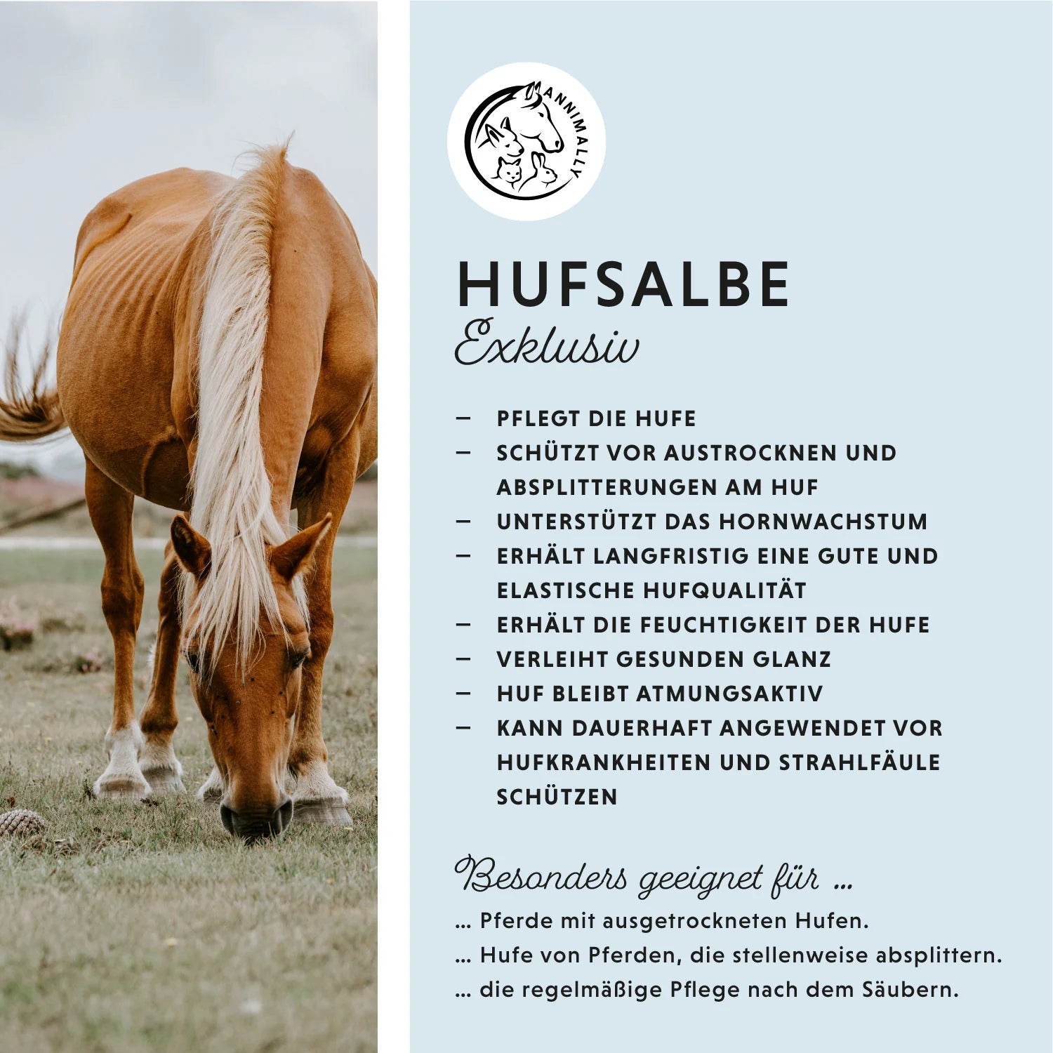 Annimally Hufsalbe Exklusiv für Pferde 500ml