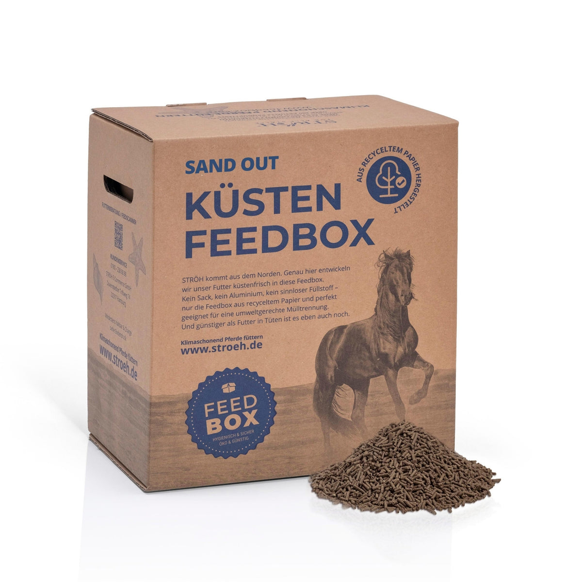 STRÖH SandOut für Pferde 5kg Feedbox XS