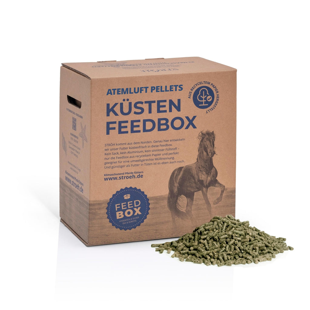 STRÖH Küsten Atemluft für Pferde 11kg Feedbox