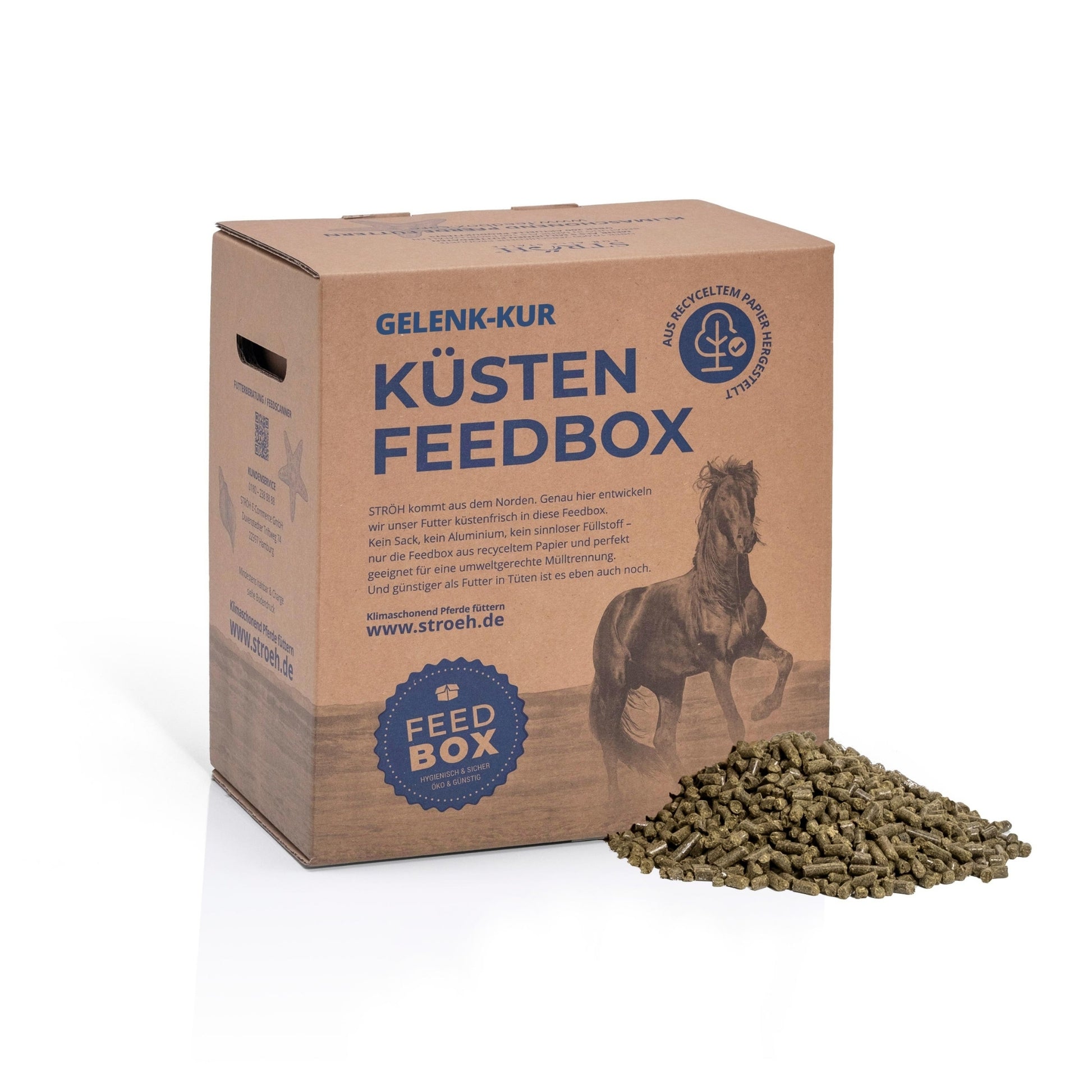 STRÖH Küsten Gelenk-Kur für Pferde 5kg Feedbox XXS