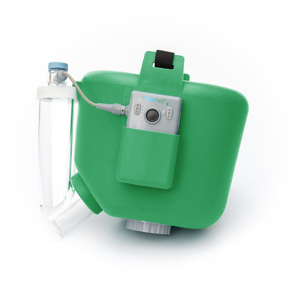 Flexineb E3 Inhalator für Pferde Komplettset Standardgröße Grün