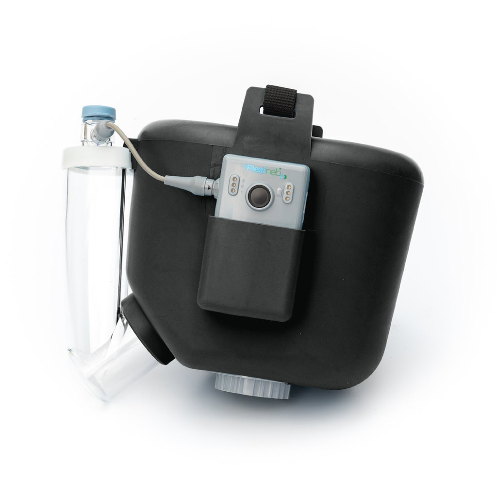 Flexineb E3 Inhalator für Pferde Komplettset Standard Schwarz