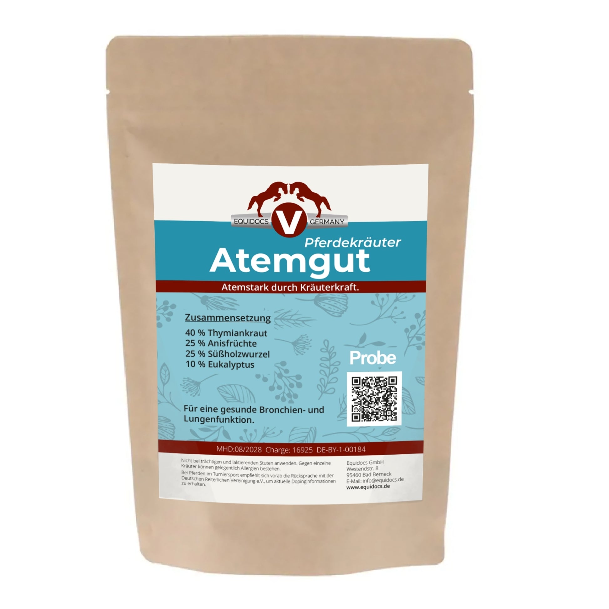 Equidocs Kräutermischung Atemgut 25g Probe