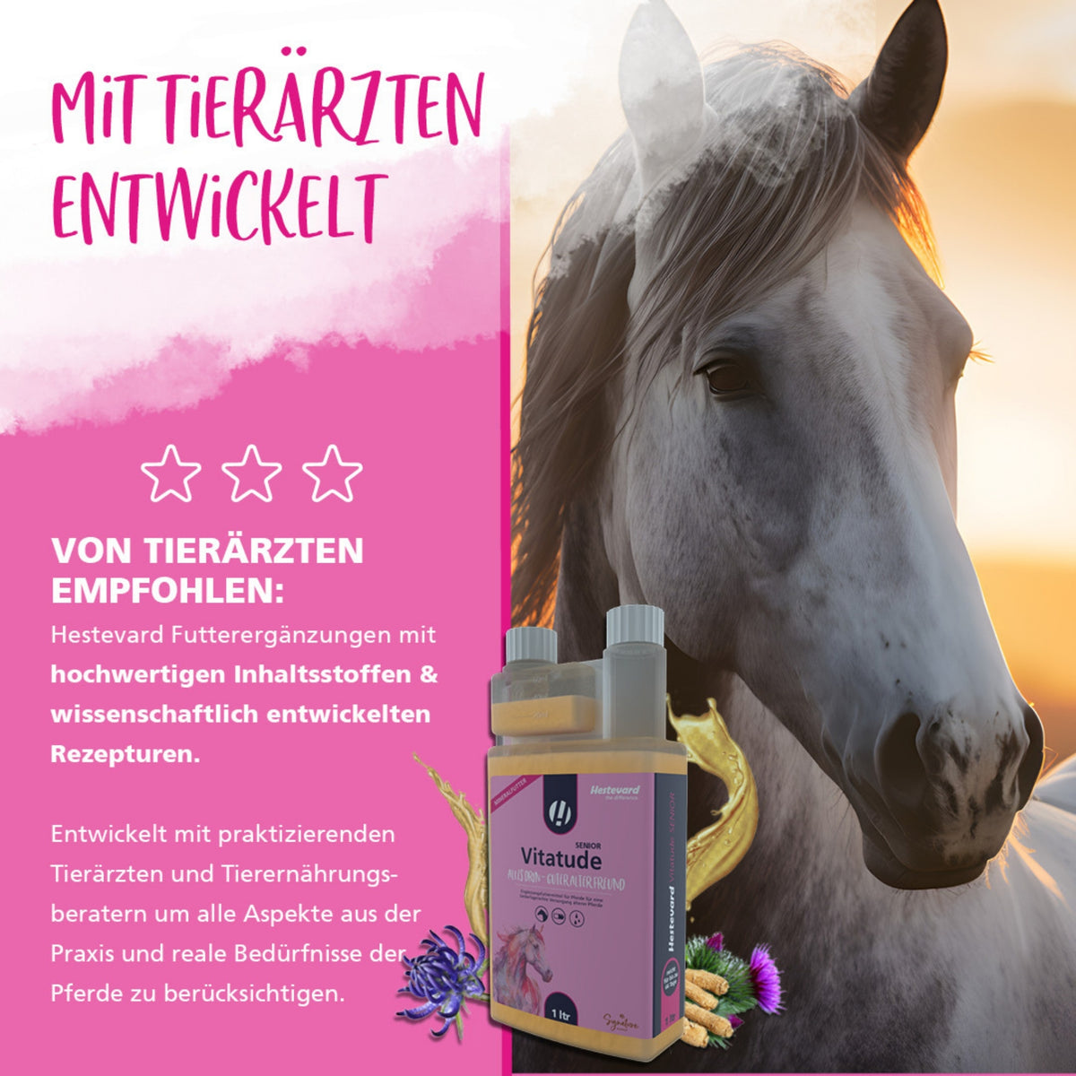 Hestevard Vitatude Senior für Pferde 1000ml
