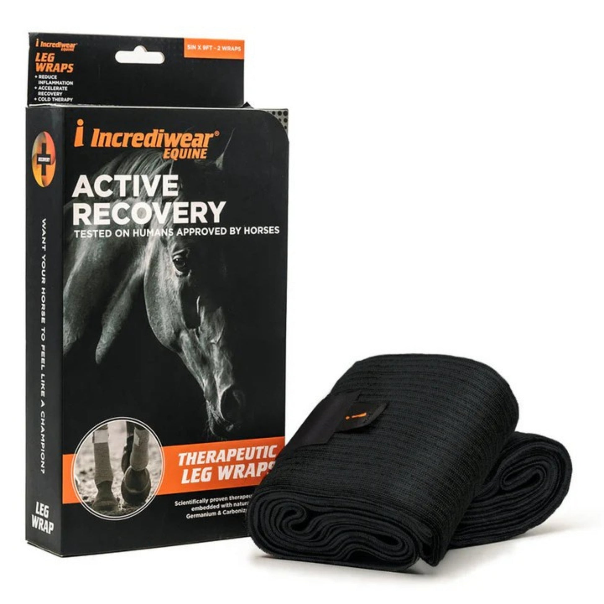 Incrediwear Equine Bandagen schwarz, Pony