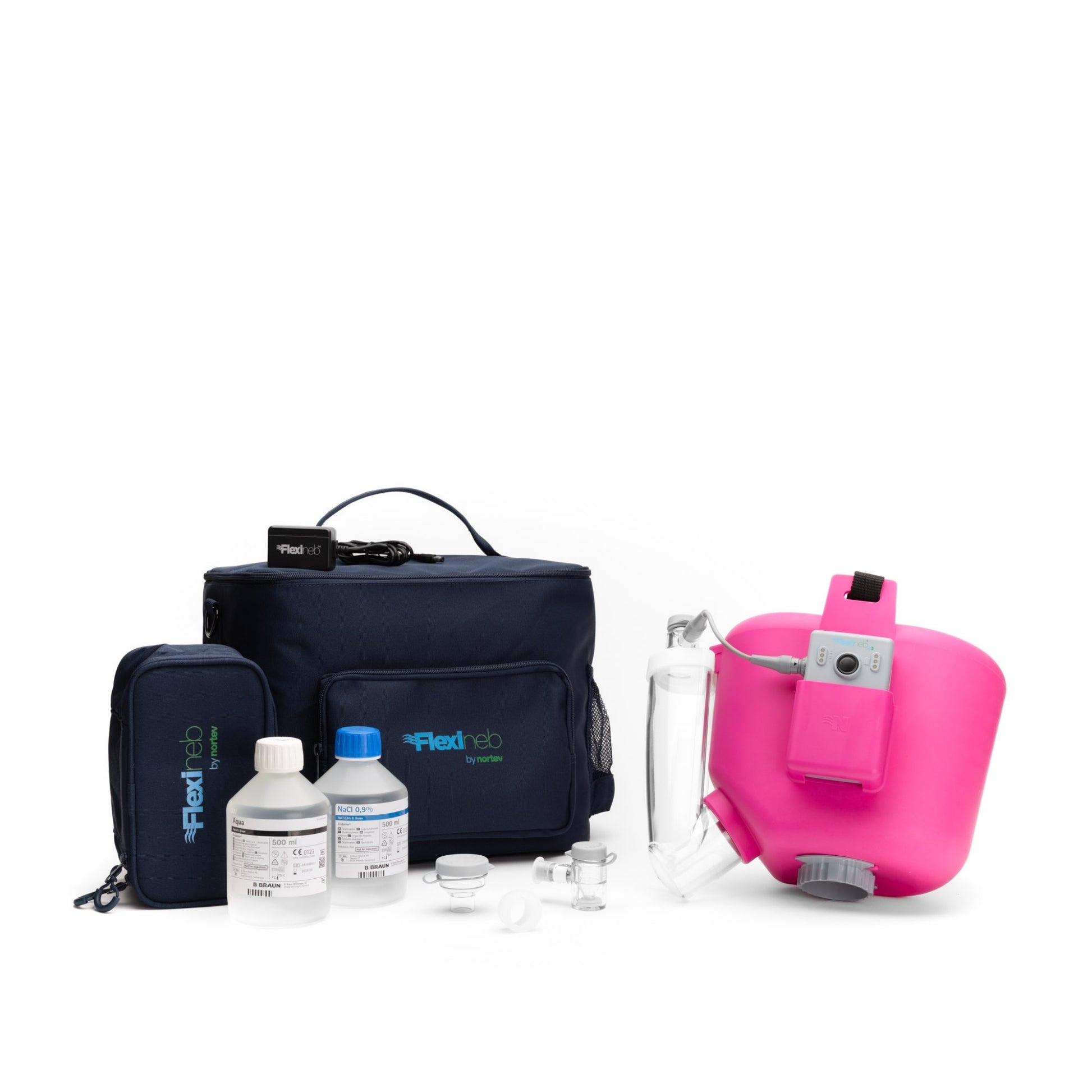 Flexineb E3 Inhalator für Pferde Komplettset Small Pink