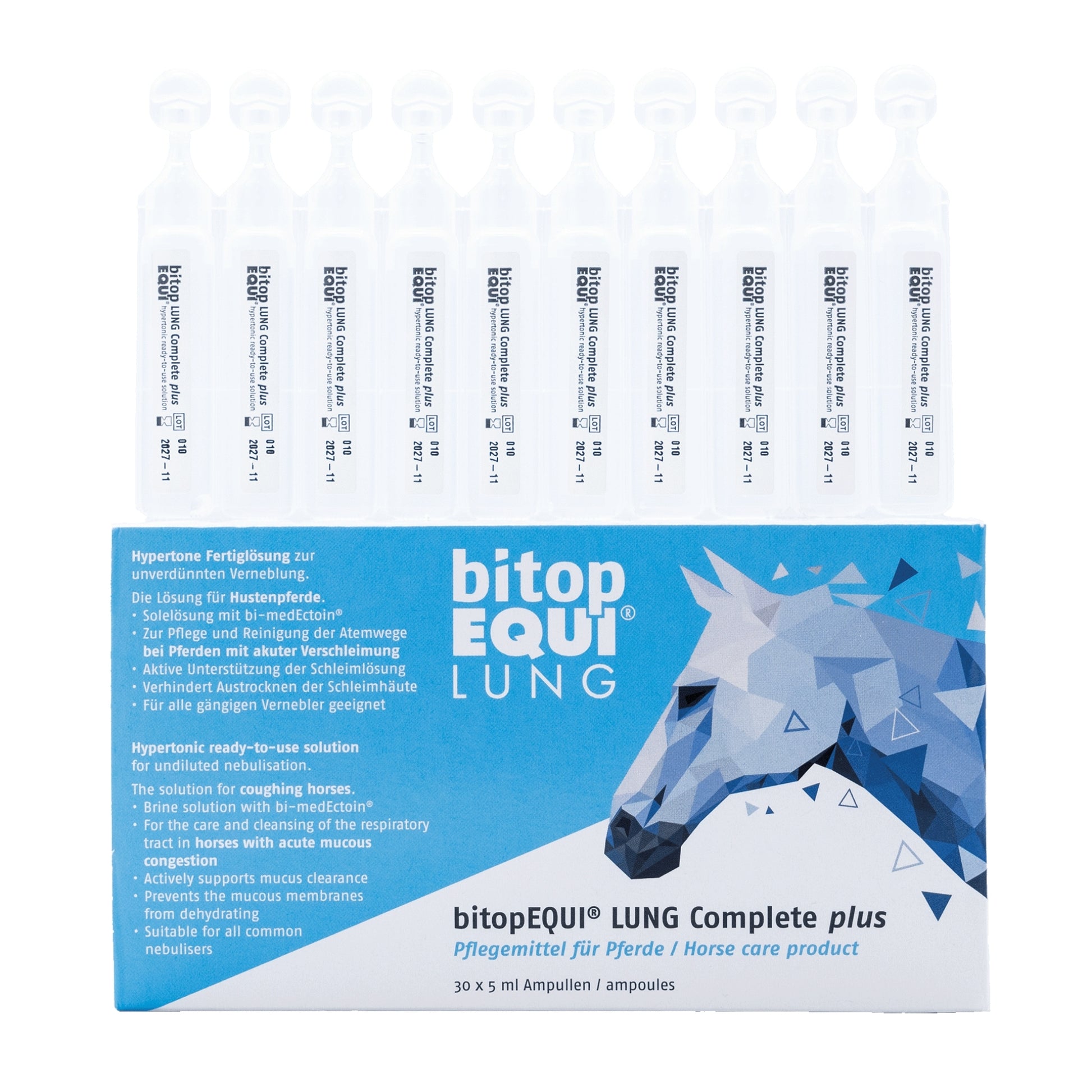 bitopEQUI® LUNG Complete plus für Pferde 30x5ml