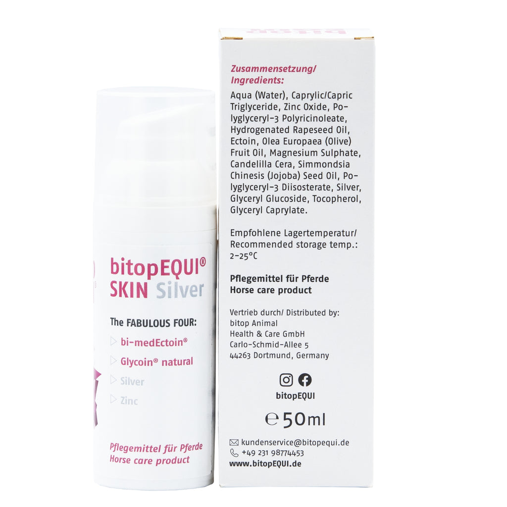 bitopEQUI® SKIN Silver für Pferde 50ml