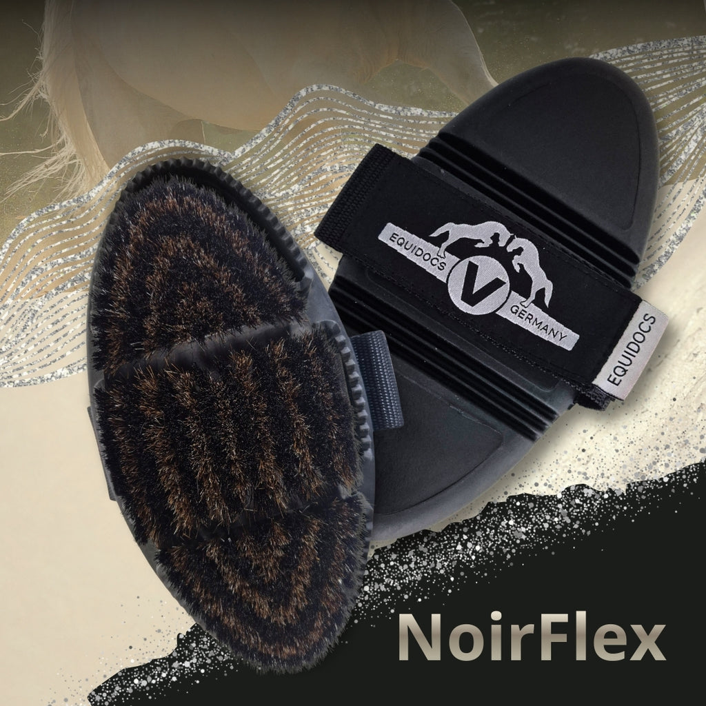 Equidocs Kardätsche NoirFlex Comfort für Pferde