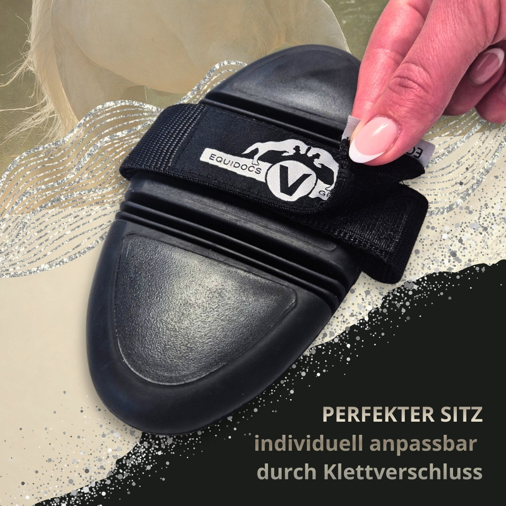 Equidocs Kardätsche NoirFlex Comfort für Pferde