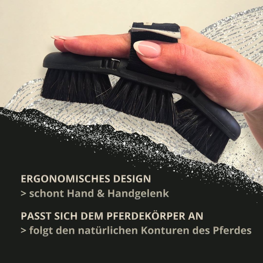 Equidocs Kardätsche NoirFlex Comfort für Pferde