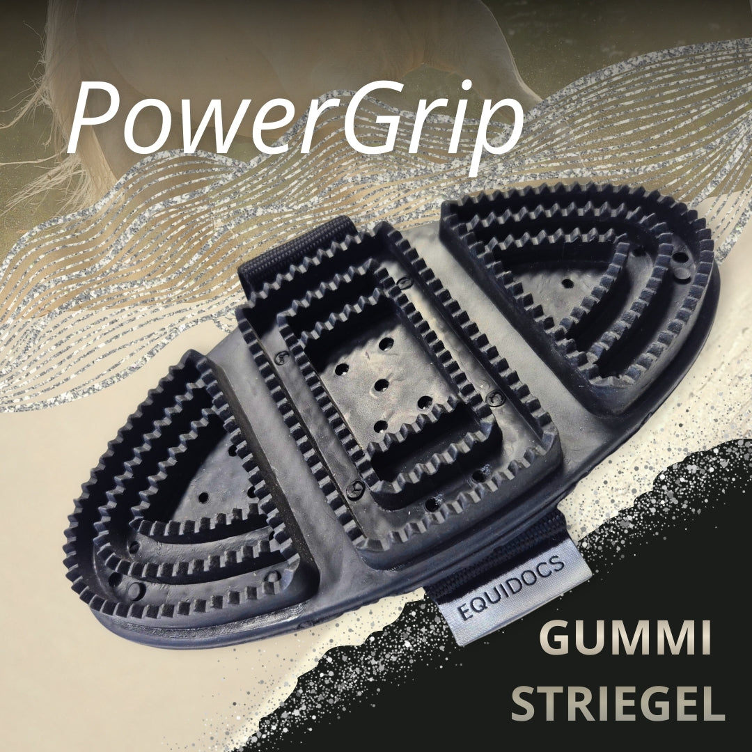 Equidocs Gummistriegel NoirFlex PowerGrip für Pferde