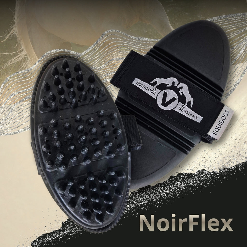 Equidocs Massagestriegel NoirFlex ActiveFlow für Pferde