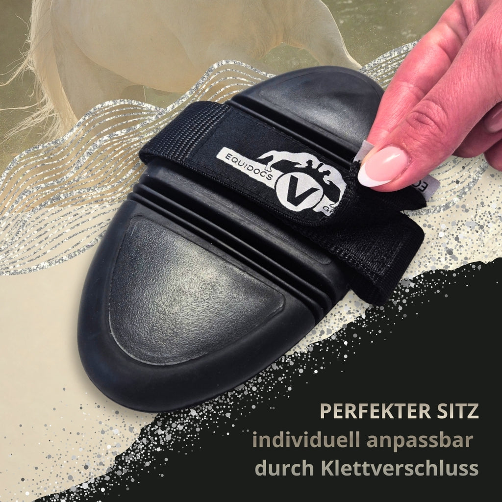 Equidocs Wurzelbürste NoirFlex PurePower für Pferde