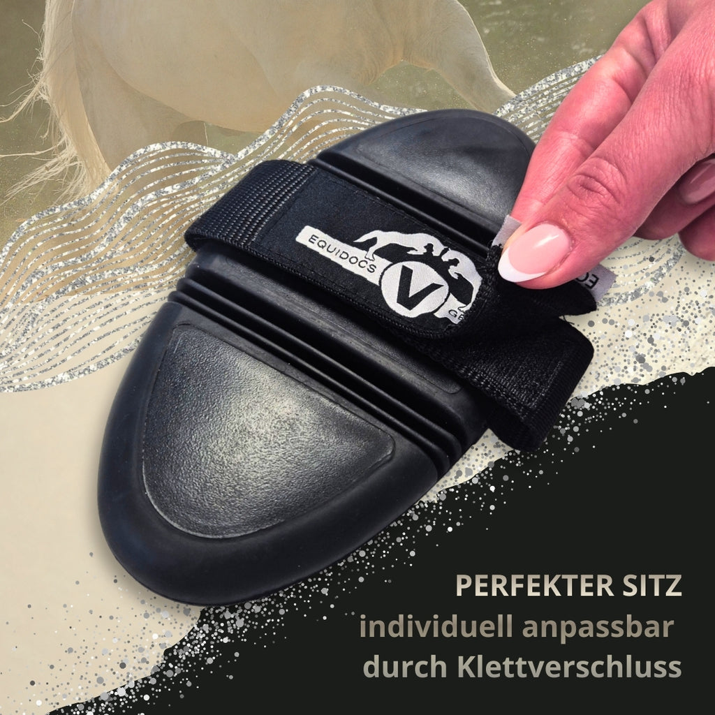 Equidocs Glanzbürste NoirFlex Shine für Pferde