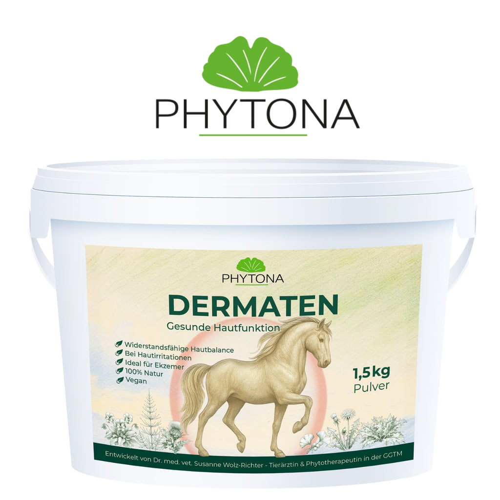 Phytona Dermaten 1500g Pflanzlicher Hautkomplex für Pferde