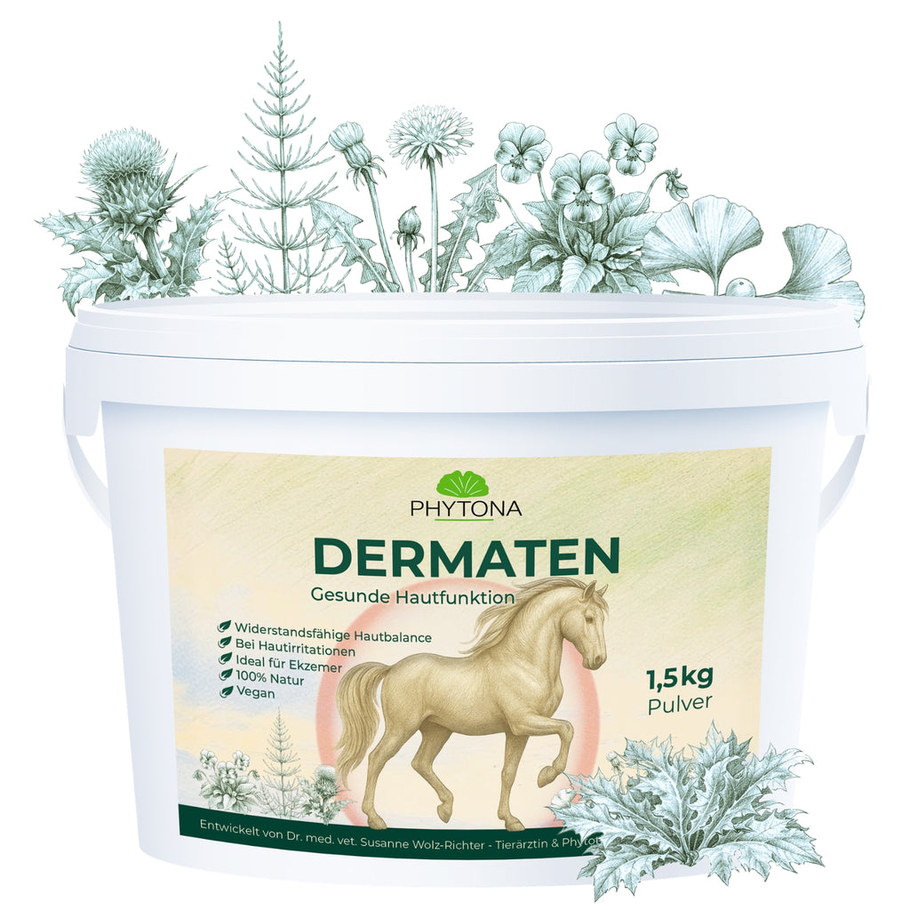 Phytona Dermaten 1500g Pflanzlicher Hautkomplex für Pferde