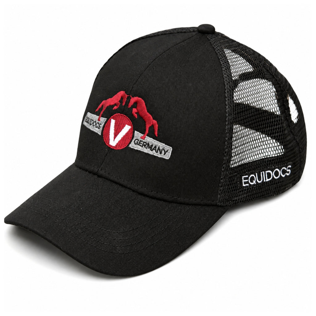Equidocs Cap mit Zopfloch schwarz
