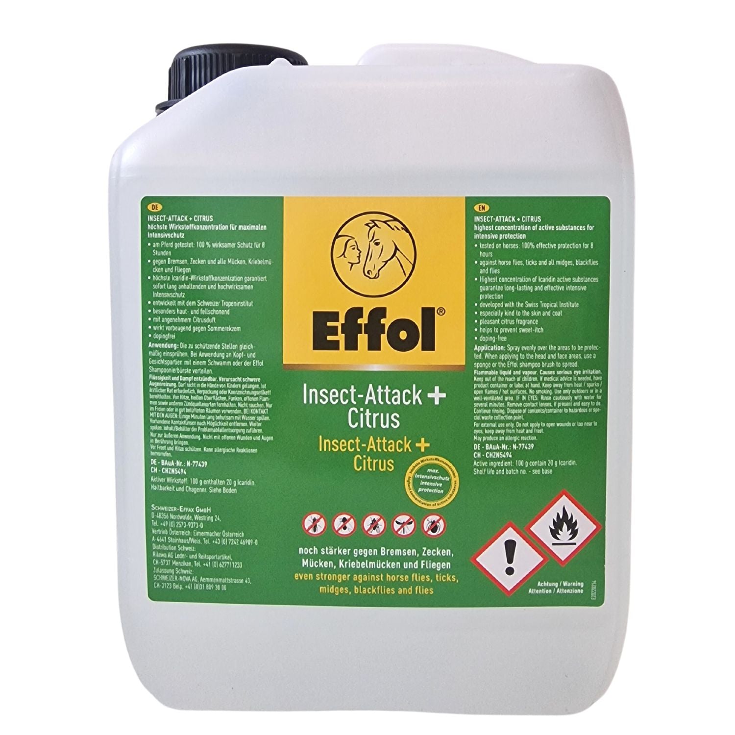 Effol Insect Attack +Citrus Intensiver Mückenschutz für Pferde 2500ml