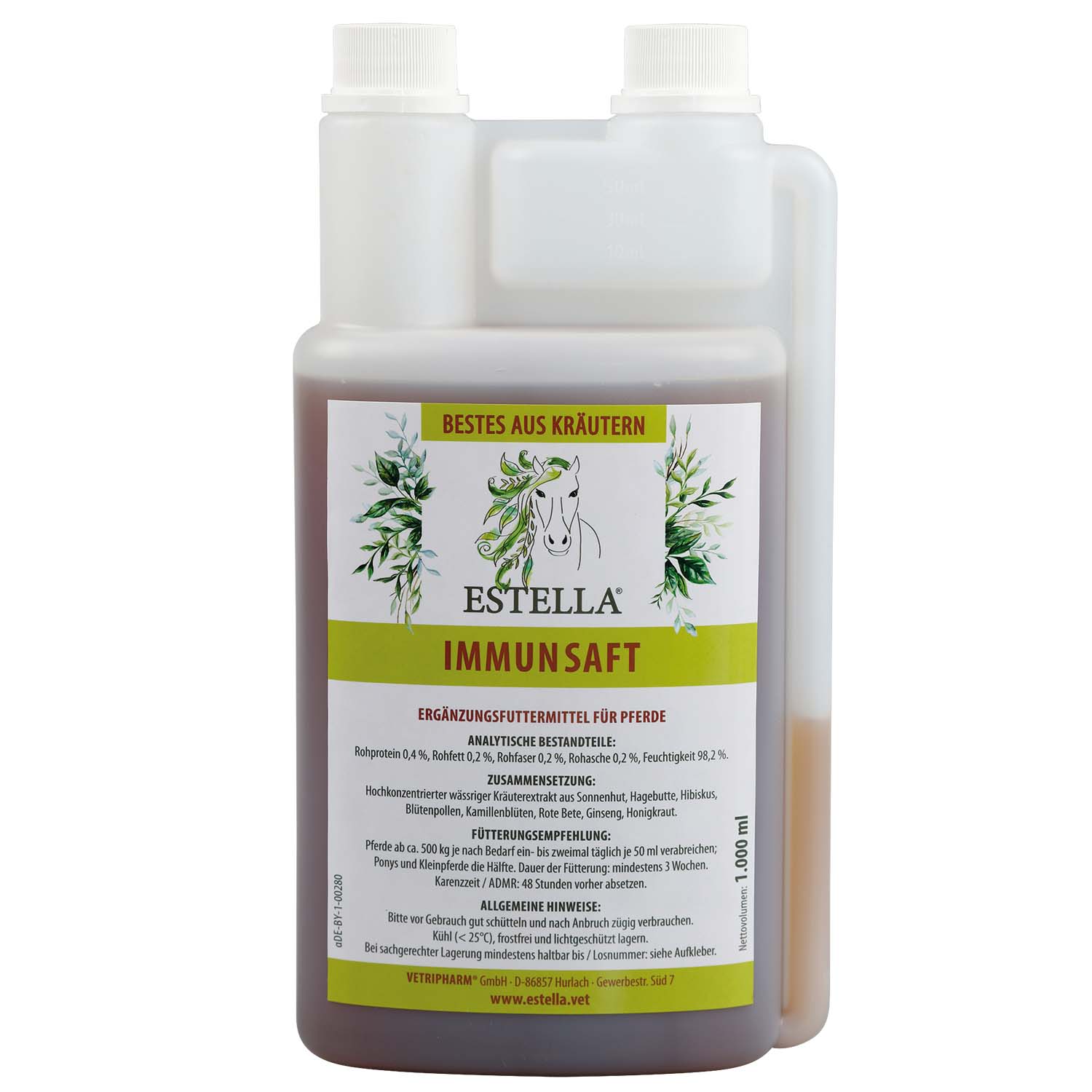 ESTELLA Immunsaft für Pferde 1000ml