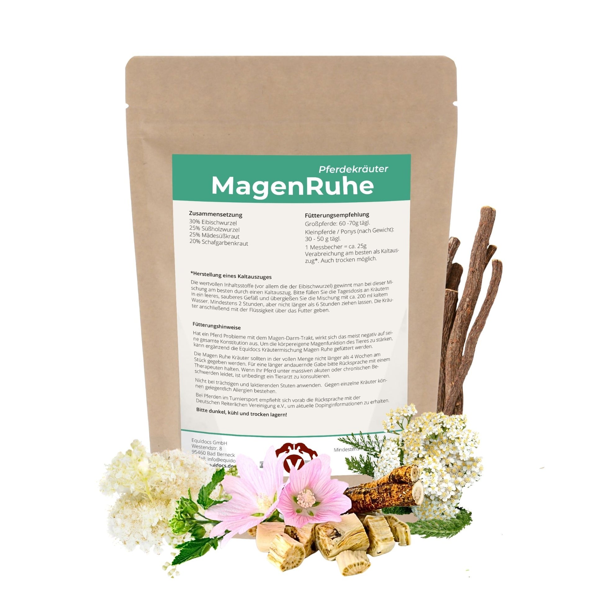 Equidocs Kräutermischung Magen Ruhe 1000 g