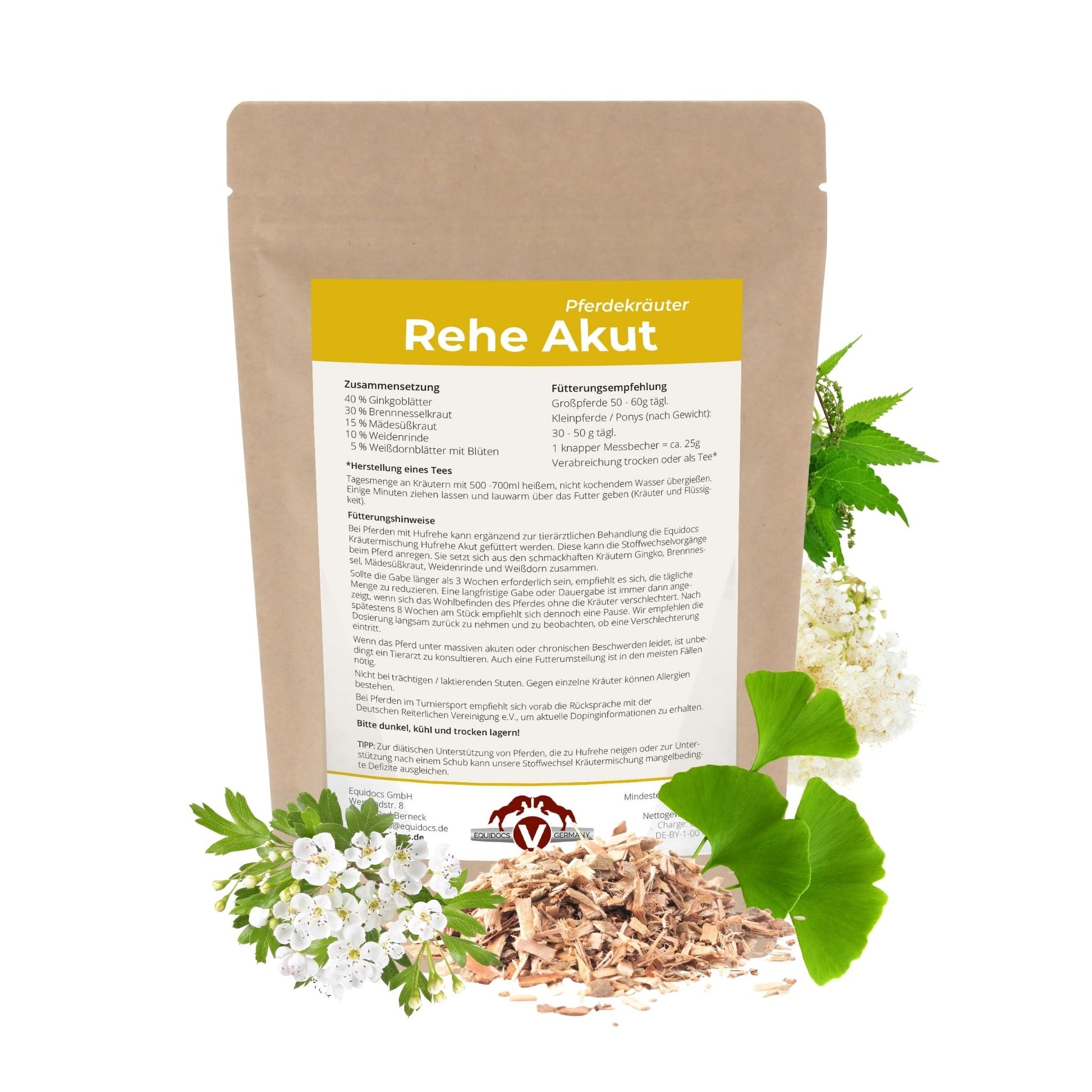 Equidocs Kräutermischung Rehe Akut 1000 g