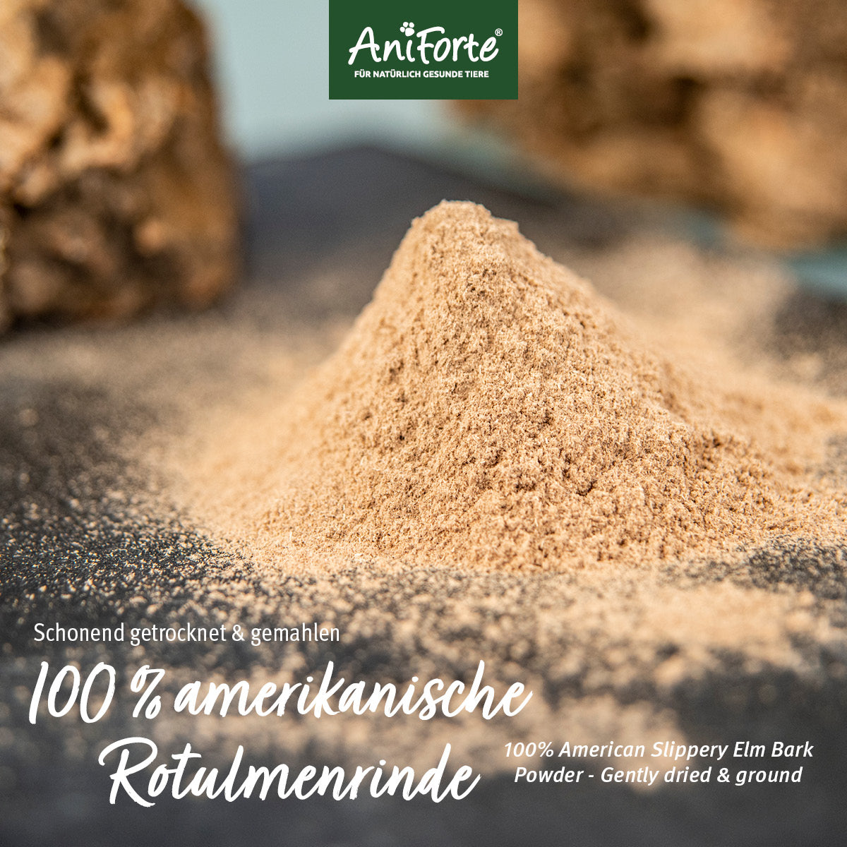 AniForte Ulmenrinde Pulver für Hund und Katze 100g