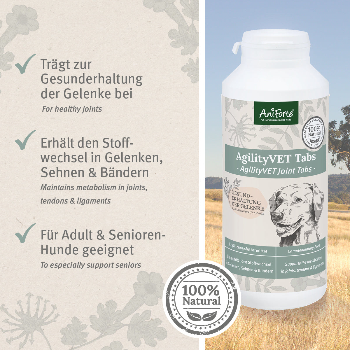 AniForte AgilityVET Gelenktabletten 300 Tabletten