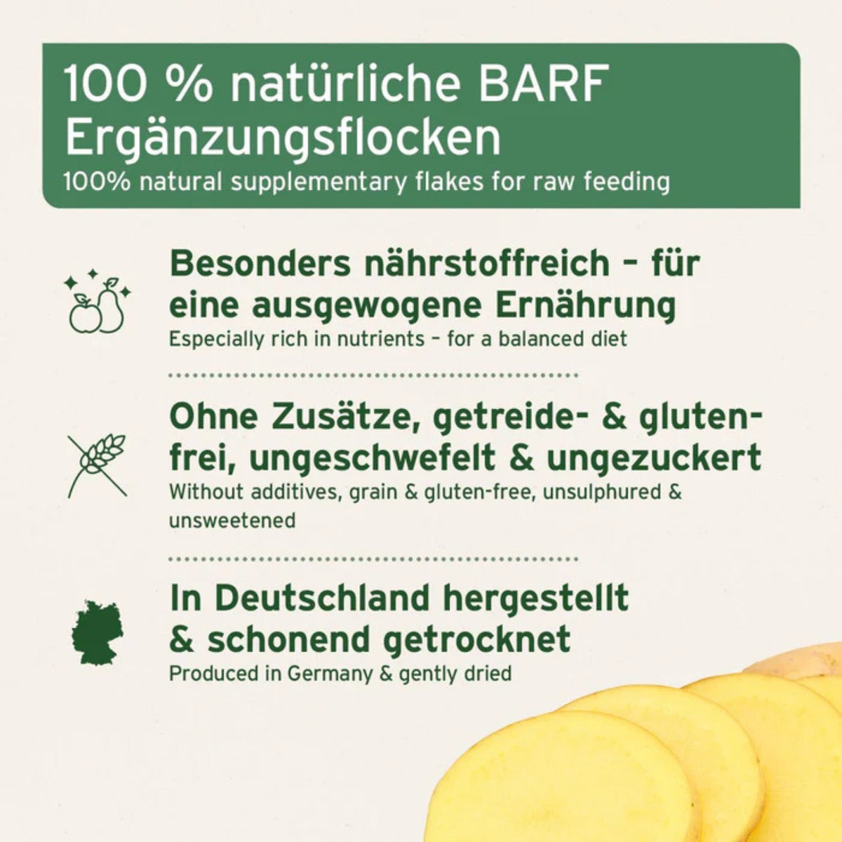 Aniforte BARF-Line Kartoffelflocken 1000g MHD 30.12.2026