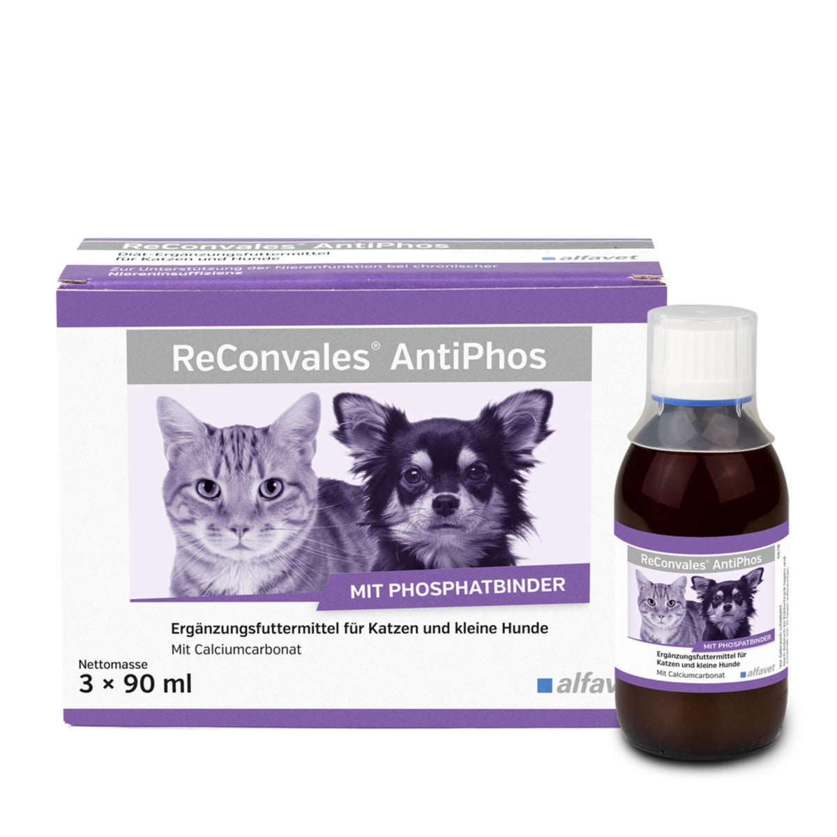 ReConvales AntiPhos 3x90ml Flüssig Hund Katze