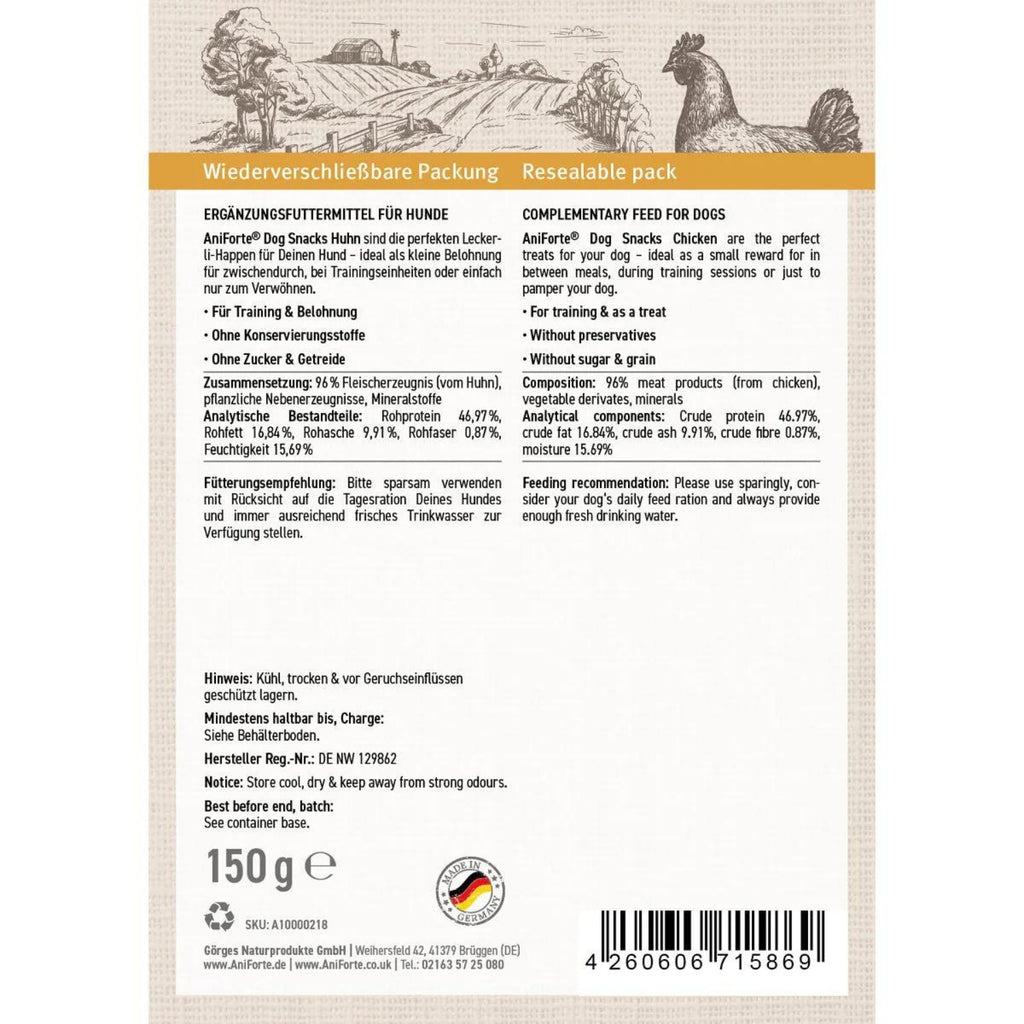 AniForte Dog Snacks Huhn 150g