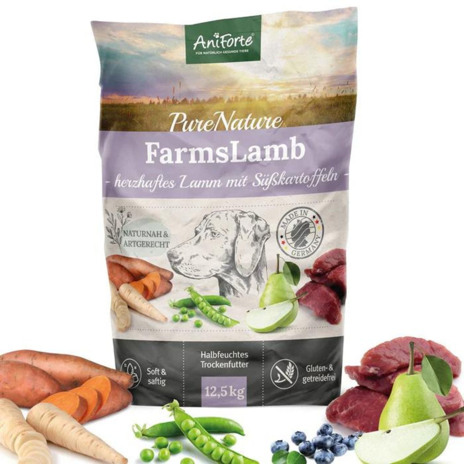 AniForte Trockenfutter FarmsLamb für Hunde 12,5