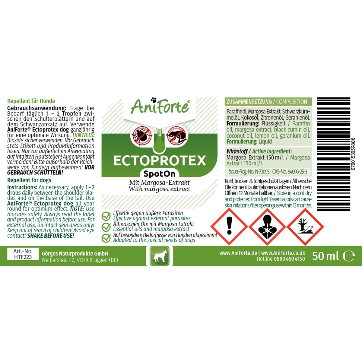 AniForte Ectoprotex Spot-on für Hunde 50ml