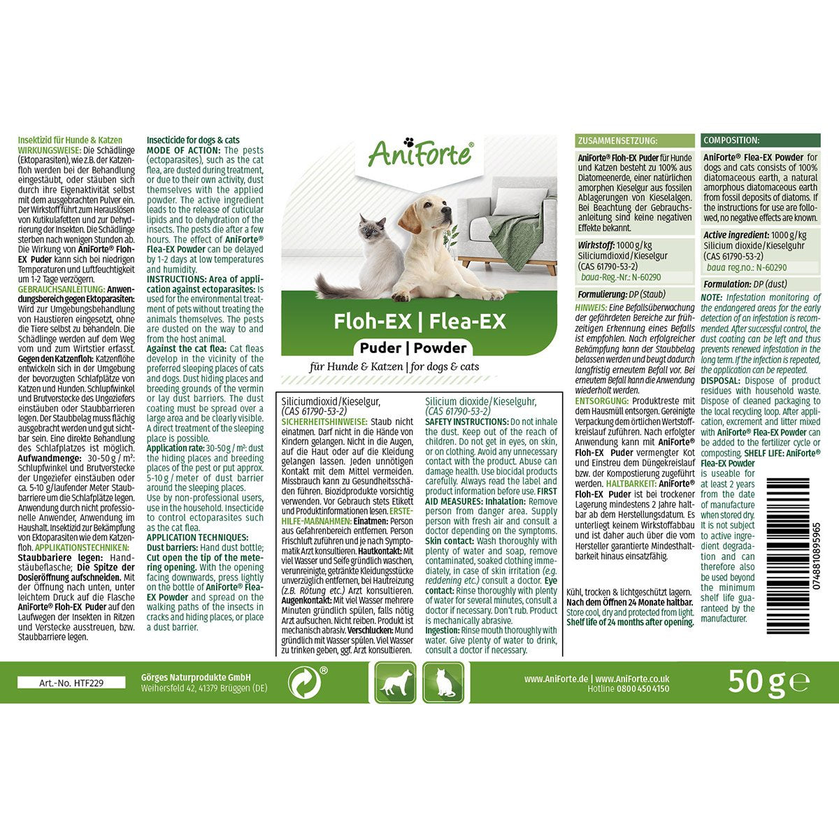 AniForte Kieselgur Pulver 50g