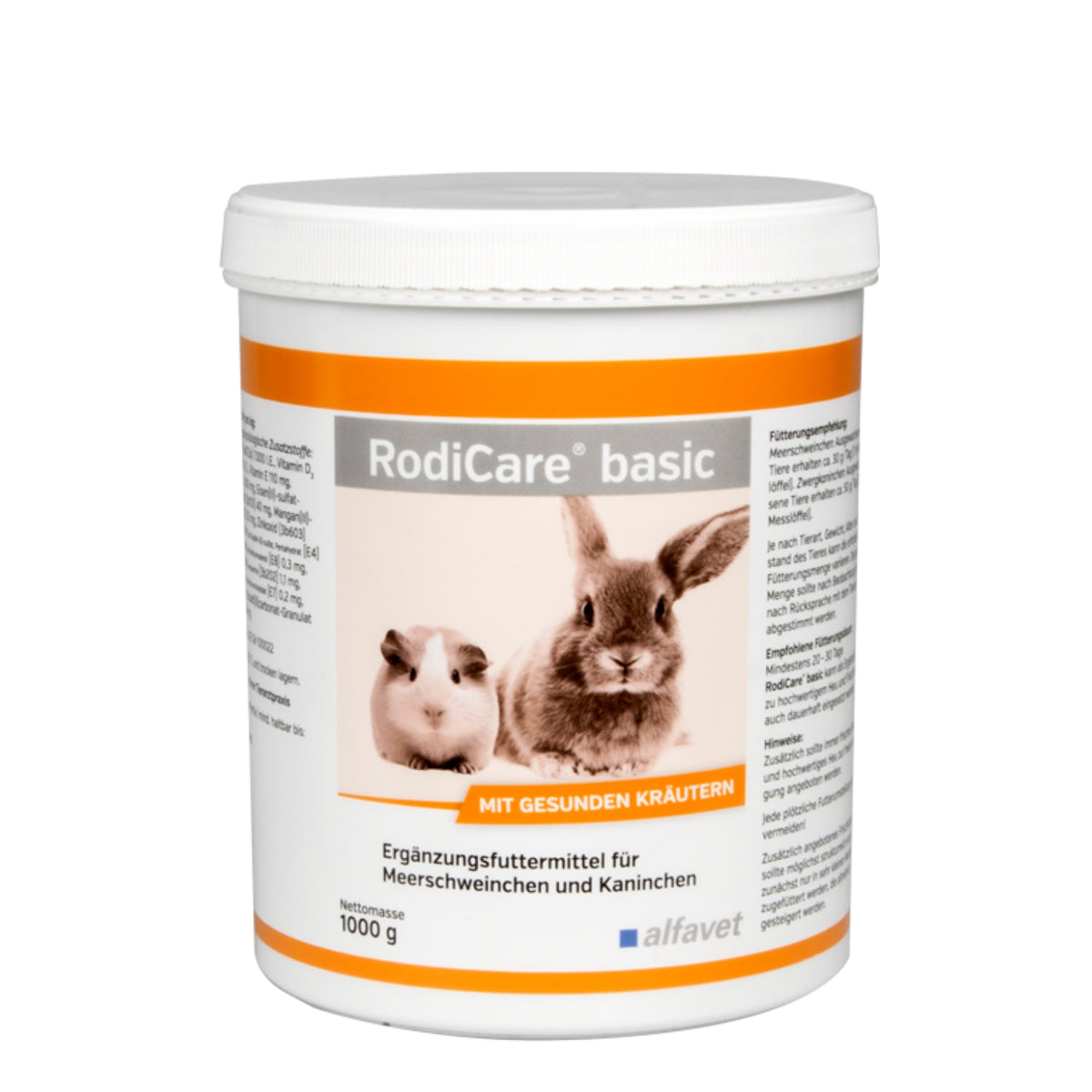 RodiCare basic 1000g Pellets Nager Kaninchen