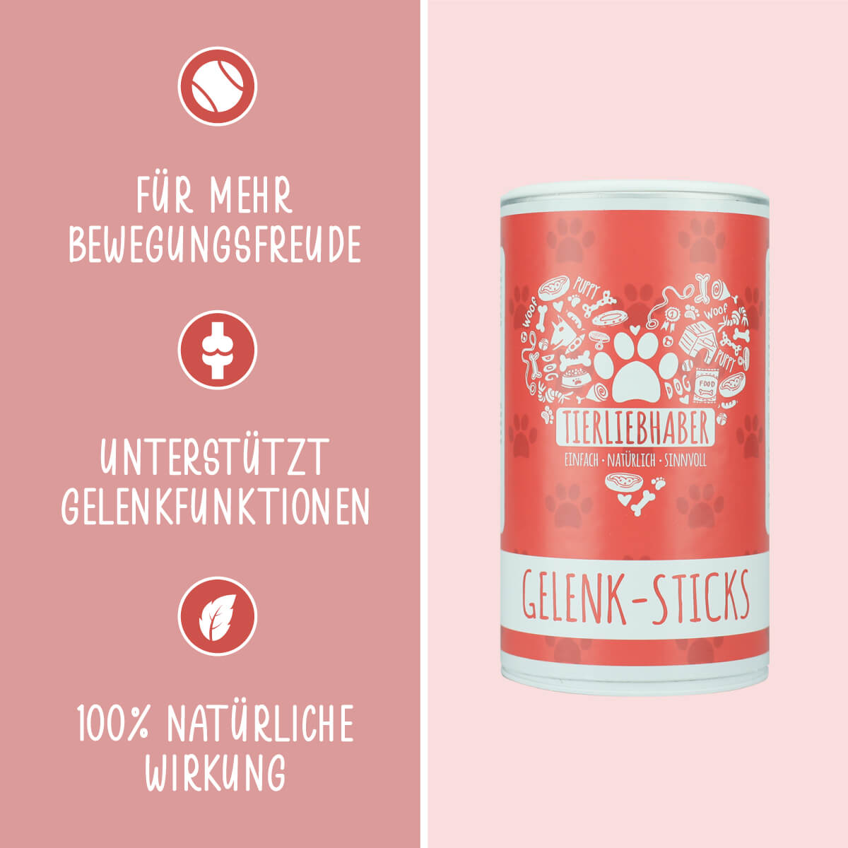 Tierliebhaber Gelenk Sticks für Hunde 14 Stück