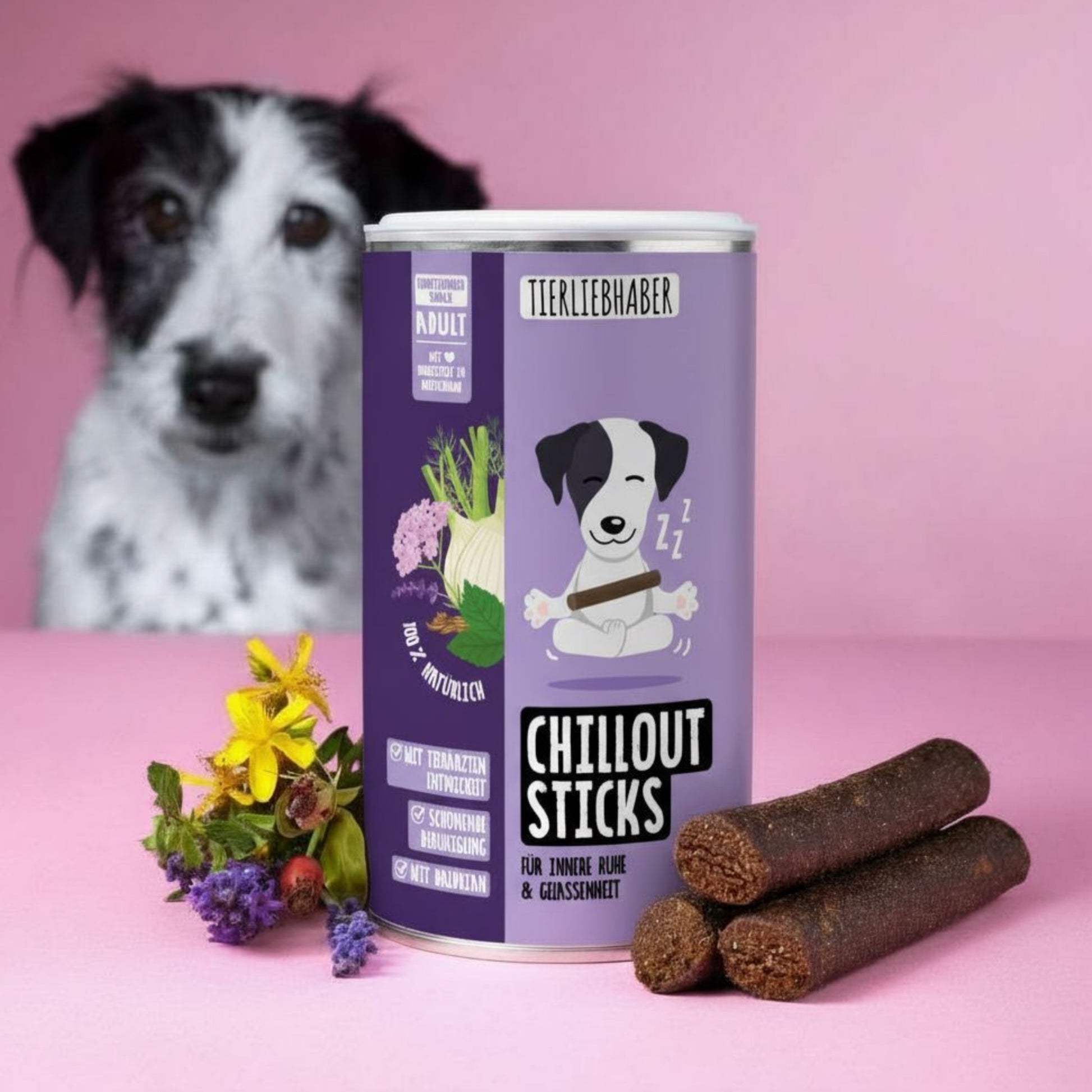 Tierliebhaber Chillout Sticks für Hunde 14 Stück MHD 01.09.2026