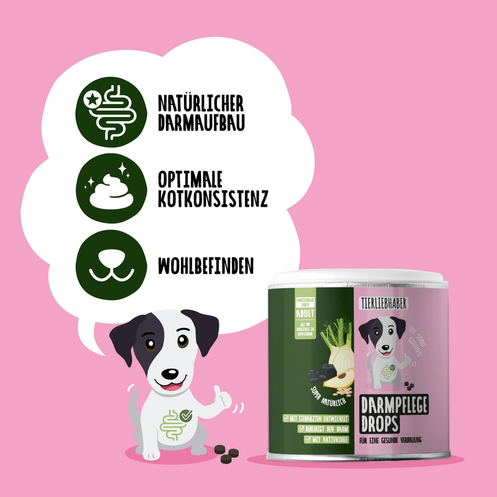Tierliebhaber Darmpflege Drops für Hunde 350 g