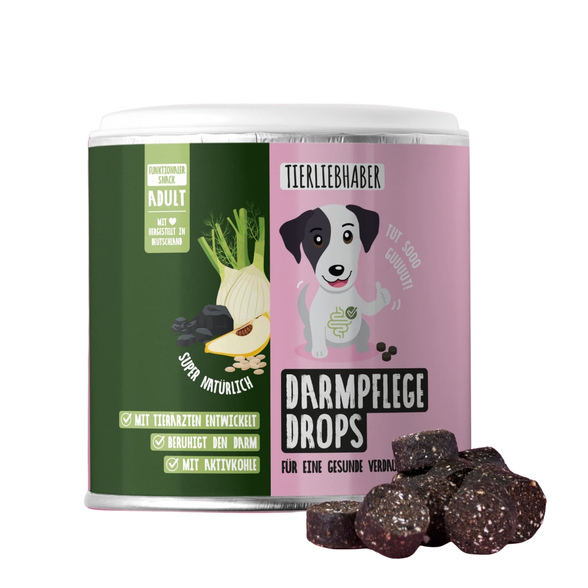 Tierliebhaber Darmpflege Drops für Hunde 350 g